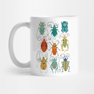 Folk Art Beetles Mug